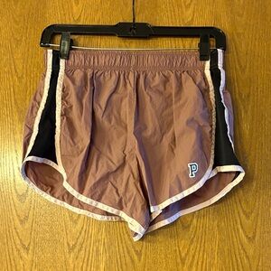 PINK Victoria's Secret Mauve and Black Athletic Shorts